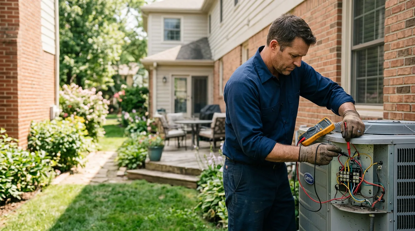 HVAC technician working near Gansevoort, NY